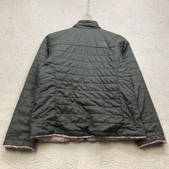 The North Face NF0A3Y7E Reversible Mossbud Swirl Jacket Girls XL Black Purple - Picture 6 of 16